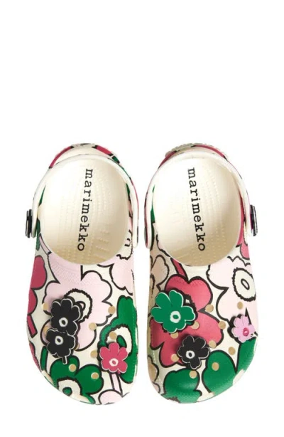 Crocs X Marimekko Classic Clog With Jibbitz™ Shoe Charms In Beige