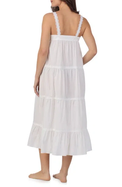 Eileen West Sleeveless Cotton Lawn Ballet Nightgown In White