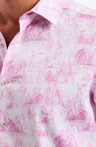 Robert Graham Liberty Long Sleeve Button Down Shirt In Berry