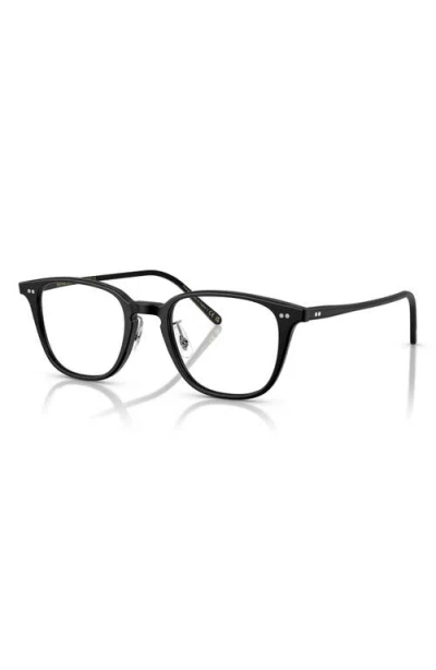 Oliver Peoples 1796 49mm Pillow Optical Glasses In Semi Matte Black/demo Lens