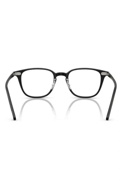 Oliver Peoples 1796 49mm Pillow Optical Glasses In Semi Matte Black/demo Lens