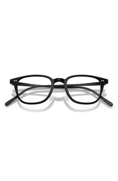 Oliver Peoples 1796 49mm Pillow Optical Glasses In Semi Matte Black/demo Lens