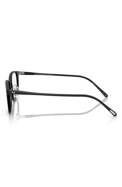 Oliver Peoples 1796 49mm Pillow Optical Glasses In Semi Matte Black/demo Lens
