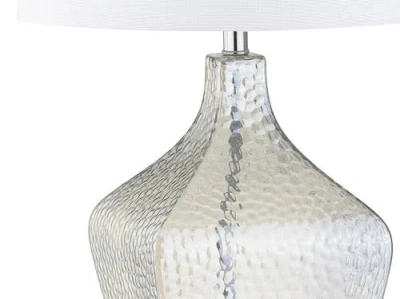 Jonathan Y Jane 26" Glass Led Table Lamp In Clear