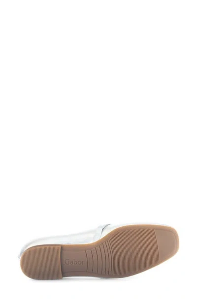 Gabor Crystal Mary Jane Flat In Silver