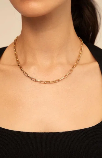 Unode50 18k Gold-plated Short Chain In Gold