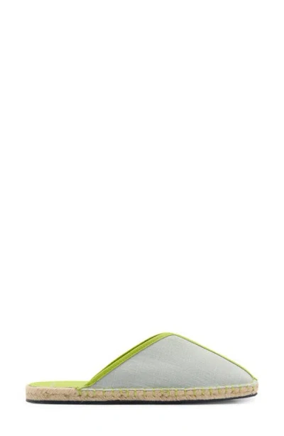 Mango Jute Sole Mule In Pastel Green