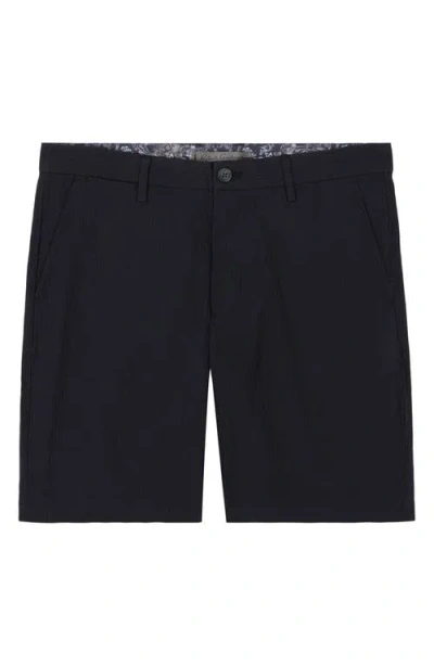 Robert Graham Thresher Seersucker Shorts In Black