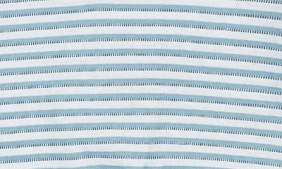 Nike Stripe Bodysuit & Shorts Set In Denim/turquoise