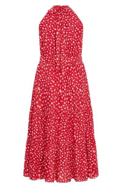 City Chic Kiana High Neck Maxi Dress In Christina Floral