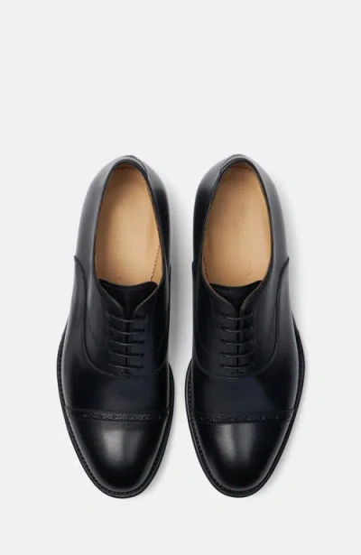 Scarosso Beaumont Oxfords In Black Calf