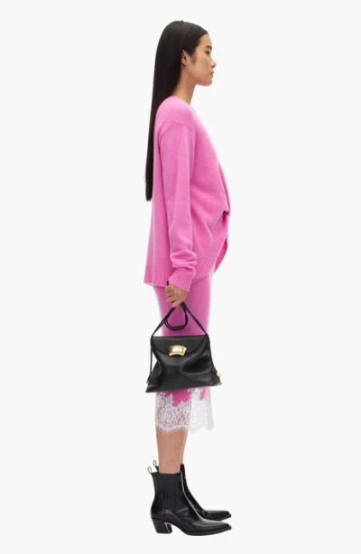 3.1 Phillip Lim Id Petite Soft Leather Shoulder Bag In Black