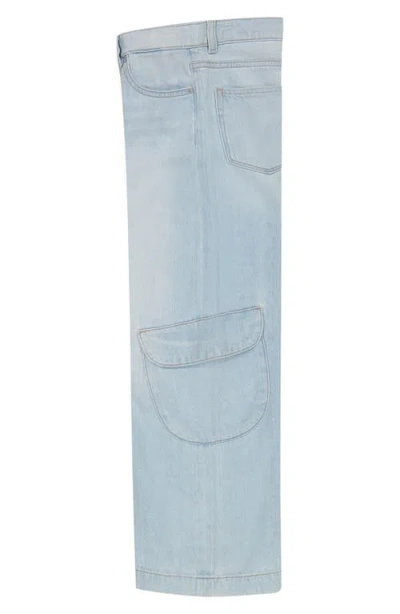 Dl1961 Kids' Lily High Waist Wide Leg Jeans In Light Tide