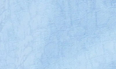 Gibsonlook Dianthus Jacquard Henley Top In Blue Skies