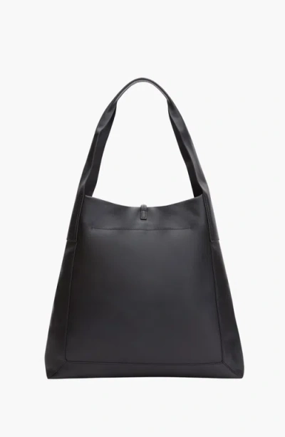 3.1 Phillip Lim Go Large Buckle Leather Shoulder Bag In Black