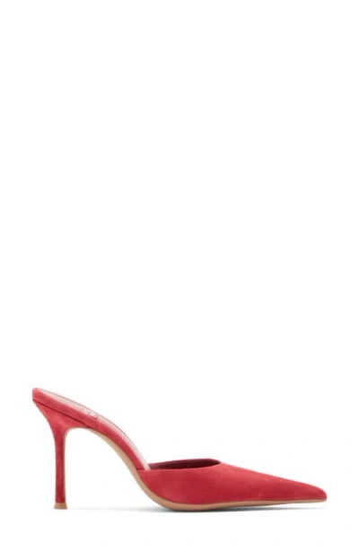 Jeffrey Campbell Robyn Pointed Toe Mule In Deep Rose Suede