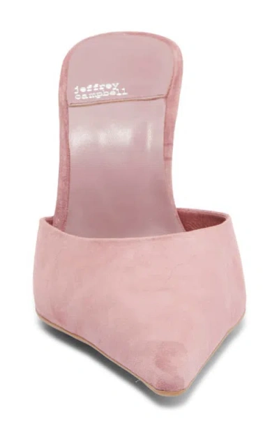 Jeffrey Campbell Robyn Pointed Toe Mule In Dusty Lavender Suede