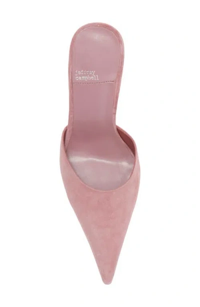 Jeffrey Campbell Robyn Pointed Toe Mule In Dusty Lavender Suede