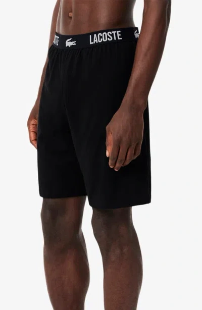 Lacoste Lounge Boxer Shorts In Black