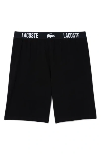 Lacoste Lounge Boxer Shorts In Black