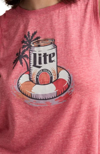 Lucky Brand Miller Lite Floaty Graphic Tank In Calypso Coral