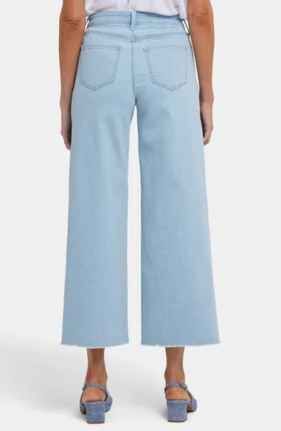 Nydj Brodi Cool Embrace® Frayed High Waist Ankle Wide Leg Jeans In Clear Waters