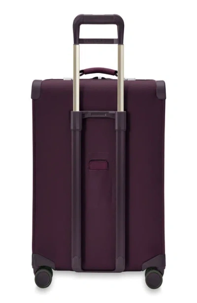 Briggs & Riley Baseline 26-inch Medium Expandable Spinner Suitcase In Plum