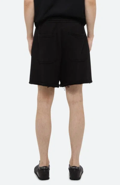 Helmut Lang Cotton Shorts With Back Pockets And Elastic Waistband In Black - 001