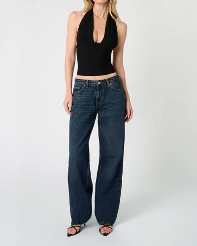 Weworewhat Knit Halter Top In Black