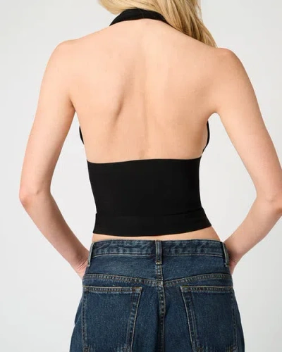 Weworewhat Knit Halter Top In Black