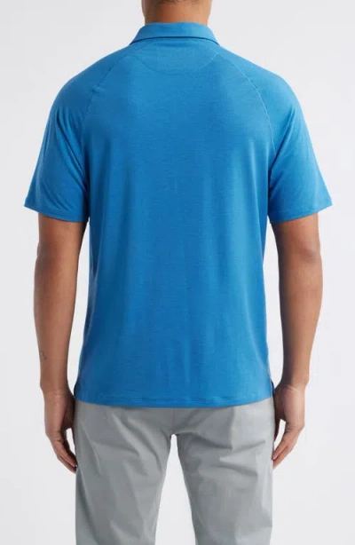 Johnnie-o Callan Performance Polo In Barrels Blue