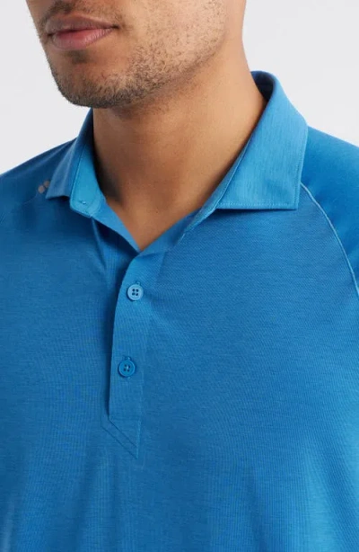 Johnnie-o Callan Performance Polo In Barrels Blue