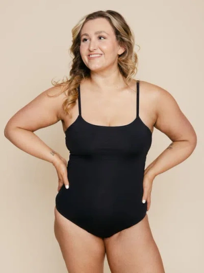 Kitty And Vibe Shelf Bra One Piece Swimsuit In Black