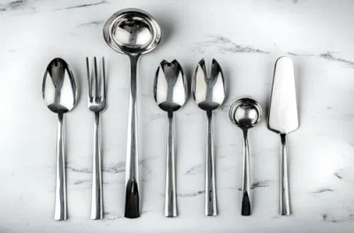 Mepra Atena Serving Set In Silver