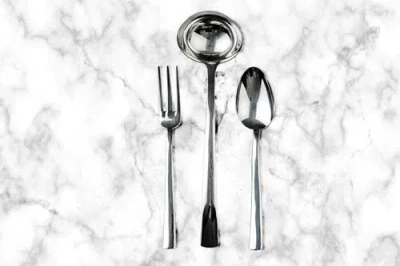 Mepra Atena Serving Set In Silver