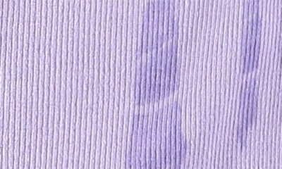 Paigelauren Stretch Organic Cotton Blend Thermal Romper In Lavender