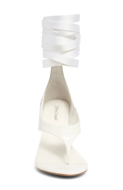 Jeffrey Campbell Ysabela Sandal In White Patent