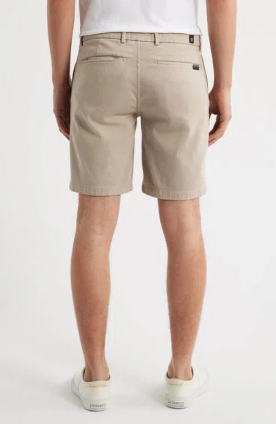 7 For All Mankind Slimmy Slim Fit Chino Shorts In Sateen Sunbuff