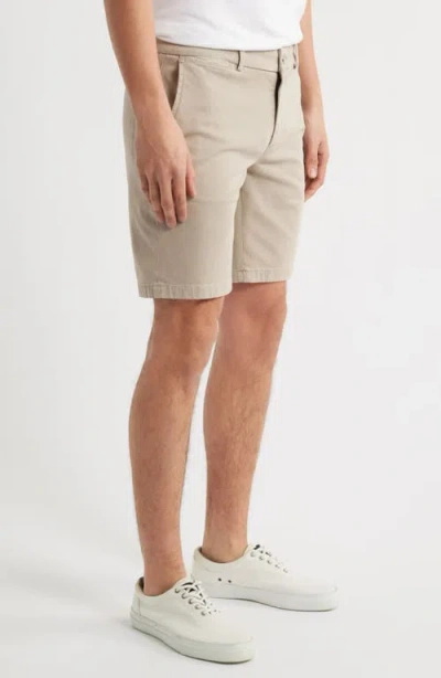 7 For All Mankind Slimmy Slim Fit Chino Shorts In Sateen Sunbuff