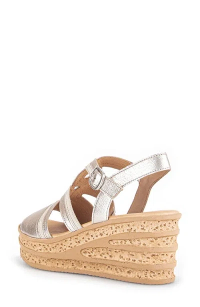 Gabor 44.655 Platform Wedge Sandal In Puder