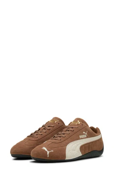 Puma Speedcat Archive Brown Sneakers With Side Logo In Suede Unisex In Brown