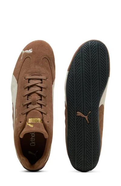 Puma Speedcat Archive Brown Sneakers With Side Logo In Suede Unisex In Brown