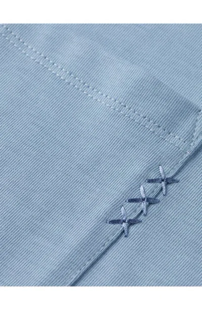 Scotch & Soda Relaxed Pocket T-shirt In Faded Denim