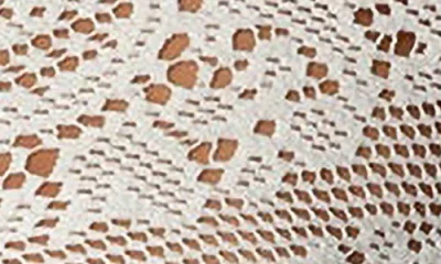 Edikted Peyson Sheer Lace Button-up Shirt In Cream