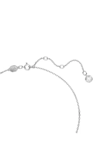 Swarovski Square Cut Birthstone Crystal Pendant Necklace In Metallic