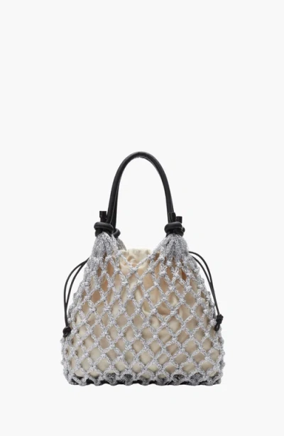3.1 Phillip Lim Macrame Mini Sac In Silver/beige
