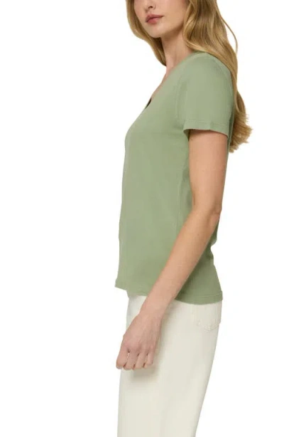 The Standard Stitch The V Neck Tee In Matcha