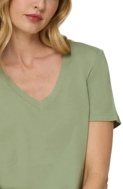 The Standard Stitch The V Neck Tee In Matcha