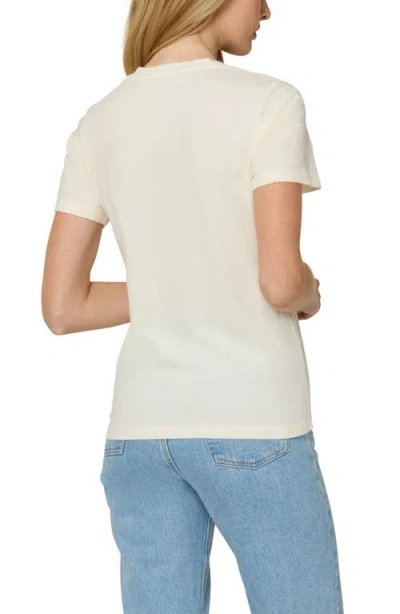 The Standard Stitch The V Neck Tee In Cream