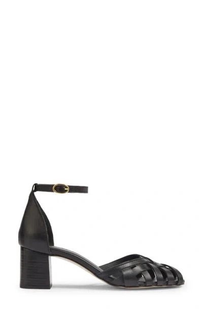 Lk Bennett Noemia Ankle Strap Sandal In Black